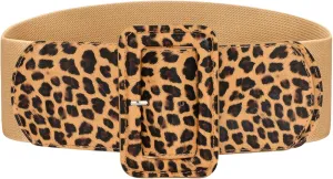 VONMELLI Stretchy Wide Women Belts Elastic Vintage Belts for Women Fashion Ladies Waist Belt for Dress