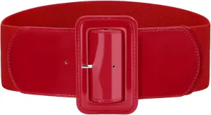 VONMELLI Stretchy Wide Women Belts Elastic Vintage Belts for Women Fashion Ladies Waist Belt for Dress