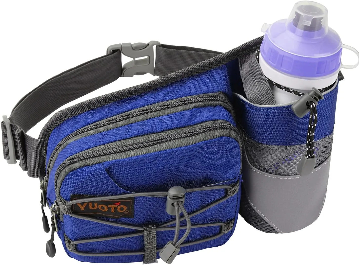 Waist Pack with Water Bottle Holder for Running Walking Hiking Fanny Pack Hydration Belt