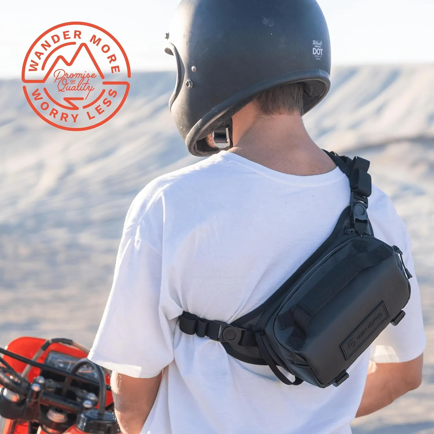 WANDRD ROGUE Sling: Compact Camera Sling and Crossbody Bag with Fast Access, 3-Way Carry Lightweight Everyday Bag Great for Travel, Photography, and Daily Use (Black)