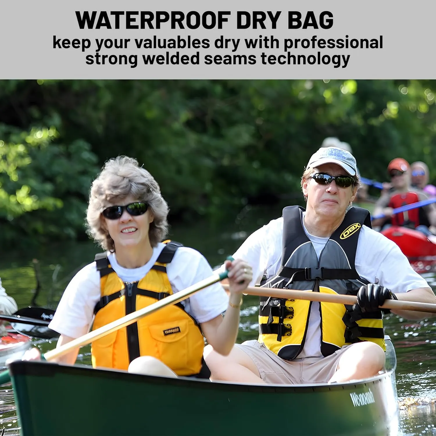 Waterproof Dry Bag,Roll Top Red Eucalyptus Small Waterproof Backpack 5L/10L/20L Floating and Lightweight Bags for Kayaking, Boating, Fishing, Swimming and Camping