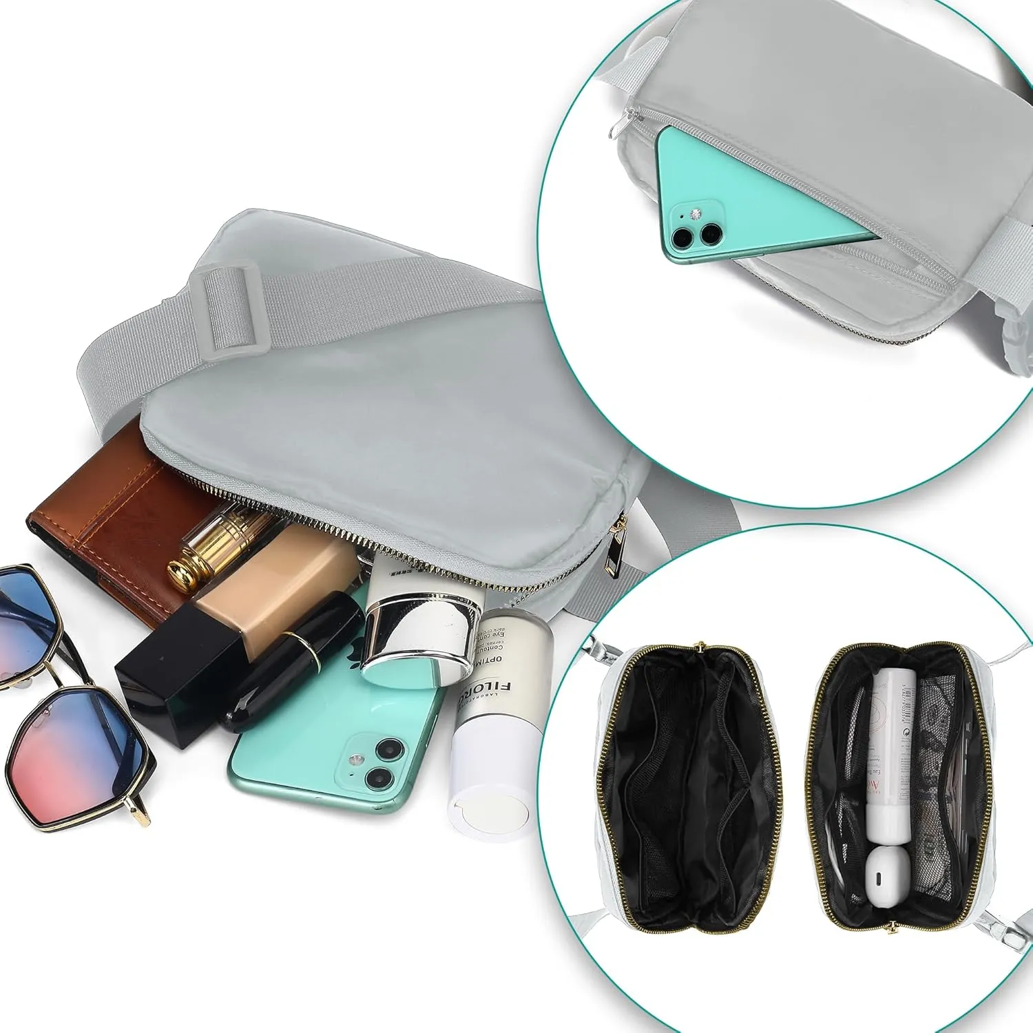 Waterproof Fanny Packs for Women Mini Belt Bag for Kids Fanny Packs for Women Mini Belt Bag Fanny Packs for Women Waterproof Waterproof Crossbody Pack Fashion Belt Bag With Adjustable Strap Brown