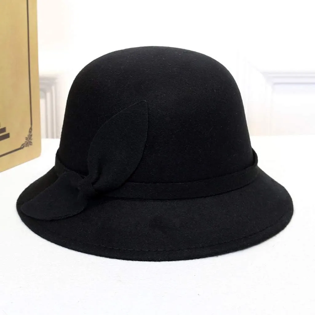 Wide Brim Hat Dress Hat for Women Ladies Church Wedding Cap Winter Hats for Women Church Hats