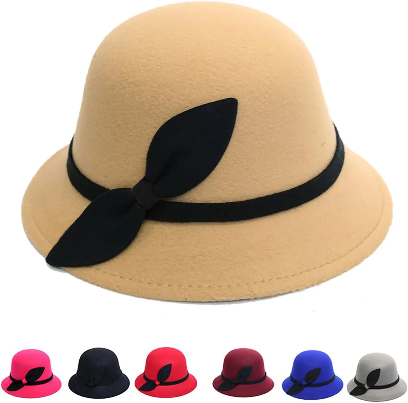 Wide Brim Hat Dress Hat for Women Ladies Church Wedding Cap Winter Hats for Women Church Hats