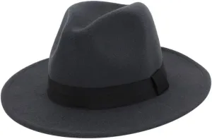Wide Brim Panama Fedora Hat Flat Top Pork Pie Cap Classic Jazz Hat for Women Men Vintage Fedora Hat