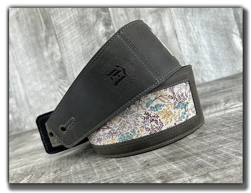 Wildwood - Aged Steel Leather Guitar Strap