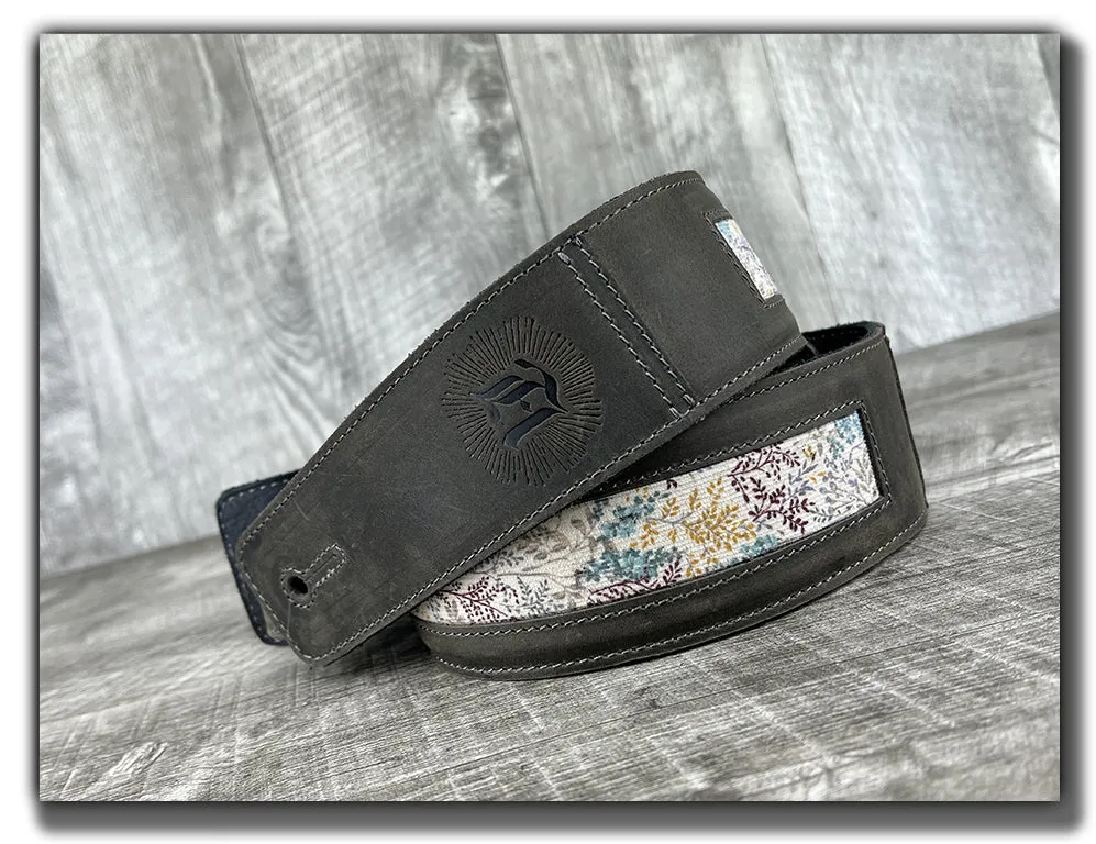 Wildwood - Aged Steel Leather Guitar Strap
