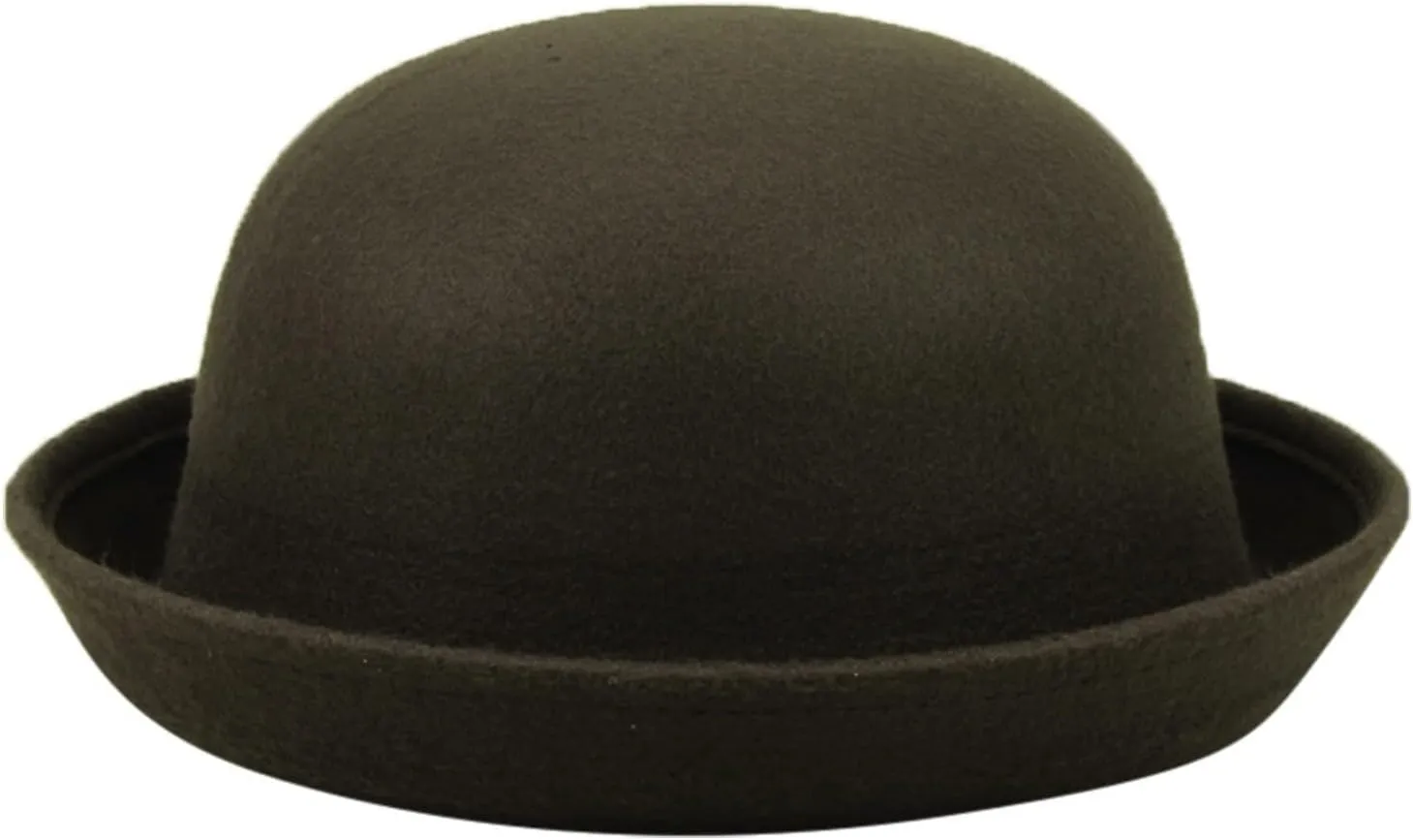 Winter Bowler Hat Classic Pork-Pie Church Hats Elegant Rolled Brim Fedora Hat for Men Women