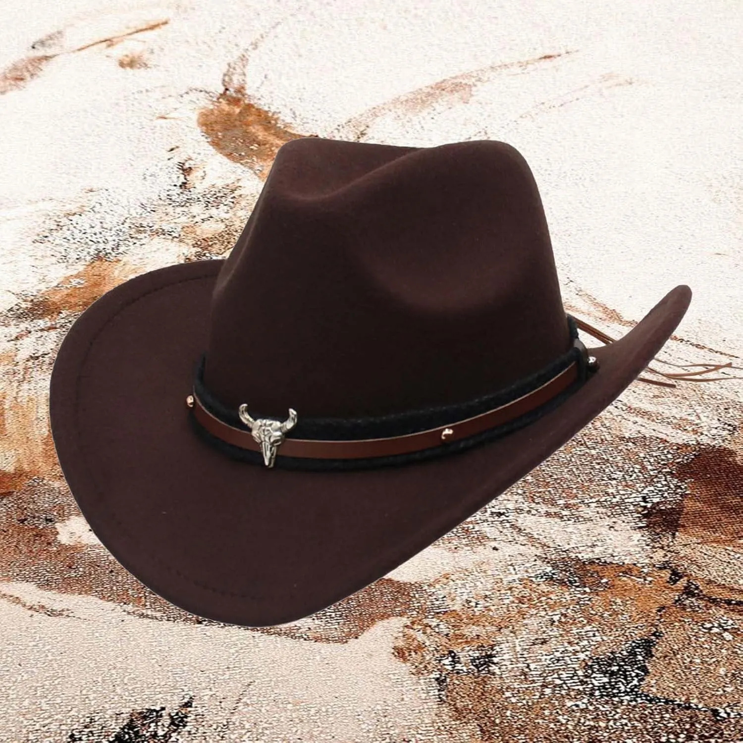 Women's Cowboy Hats Unisex Wide Brim Fashion Adjustable Strap Summer Holiday Party Vacation Beach Sun Hat