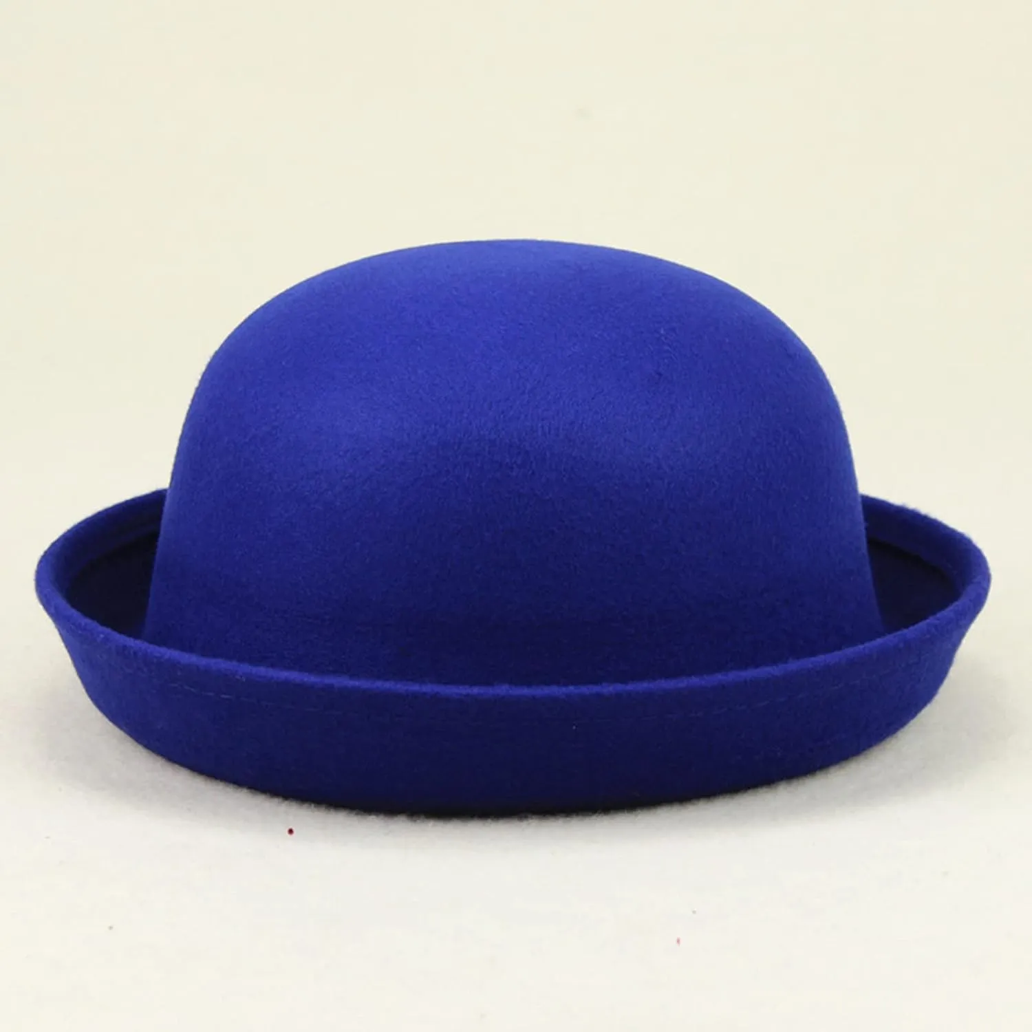 Womens Fall Winter Wool Vintage Felt Bucket Bowknot Hat Church Dress Cloche Hats Wedding Fashionable Hat with Bow