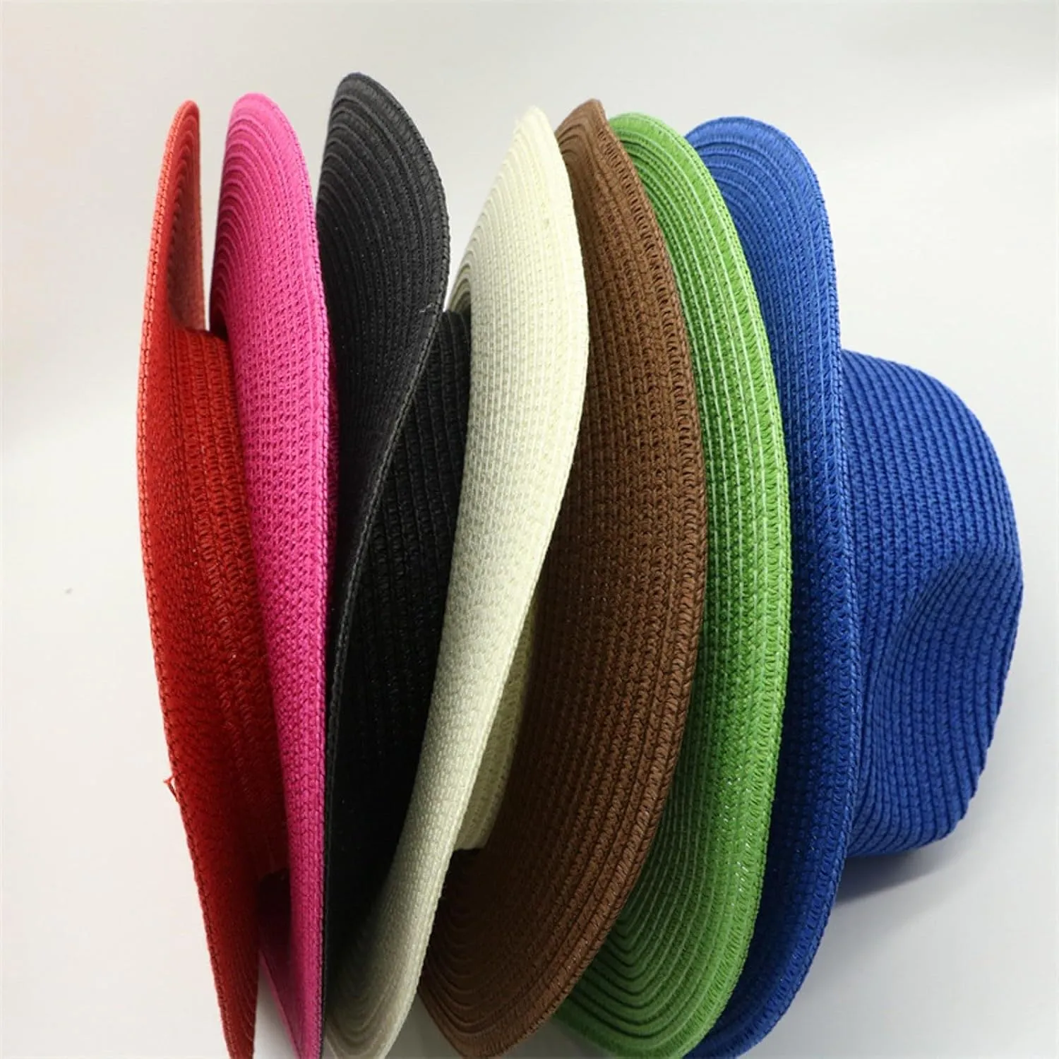 Women's Felt Fedora Hat Western Cowboy Hat with Tassel Wide Brim Panama Hats UV Protection Cap for Vacation Traval