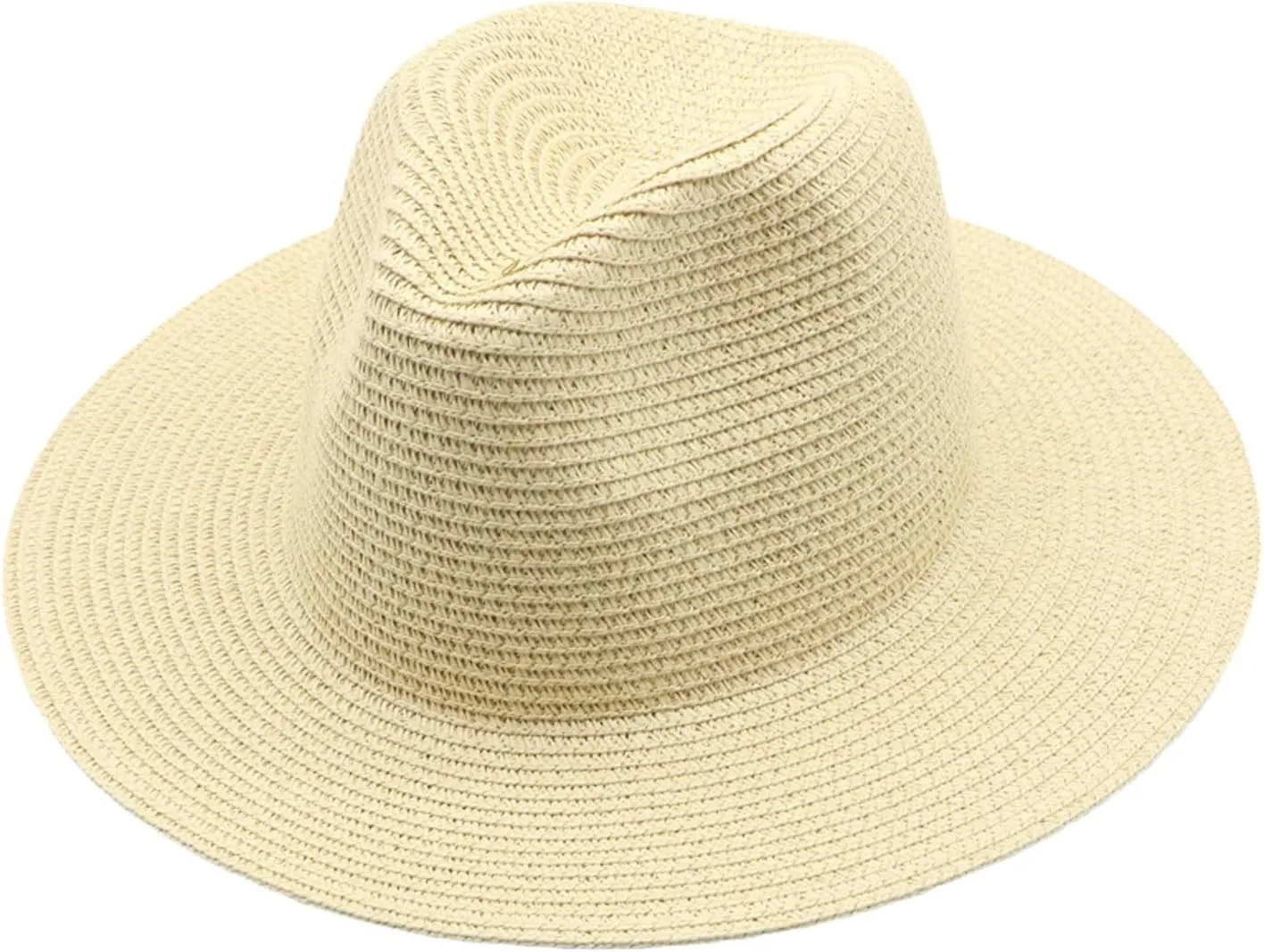 Women's Felt Fedora Hat Western Cowboy Hat with Tassel Wide Brim Panama Hats UV Protection Cap for Vacation Traval