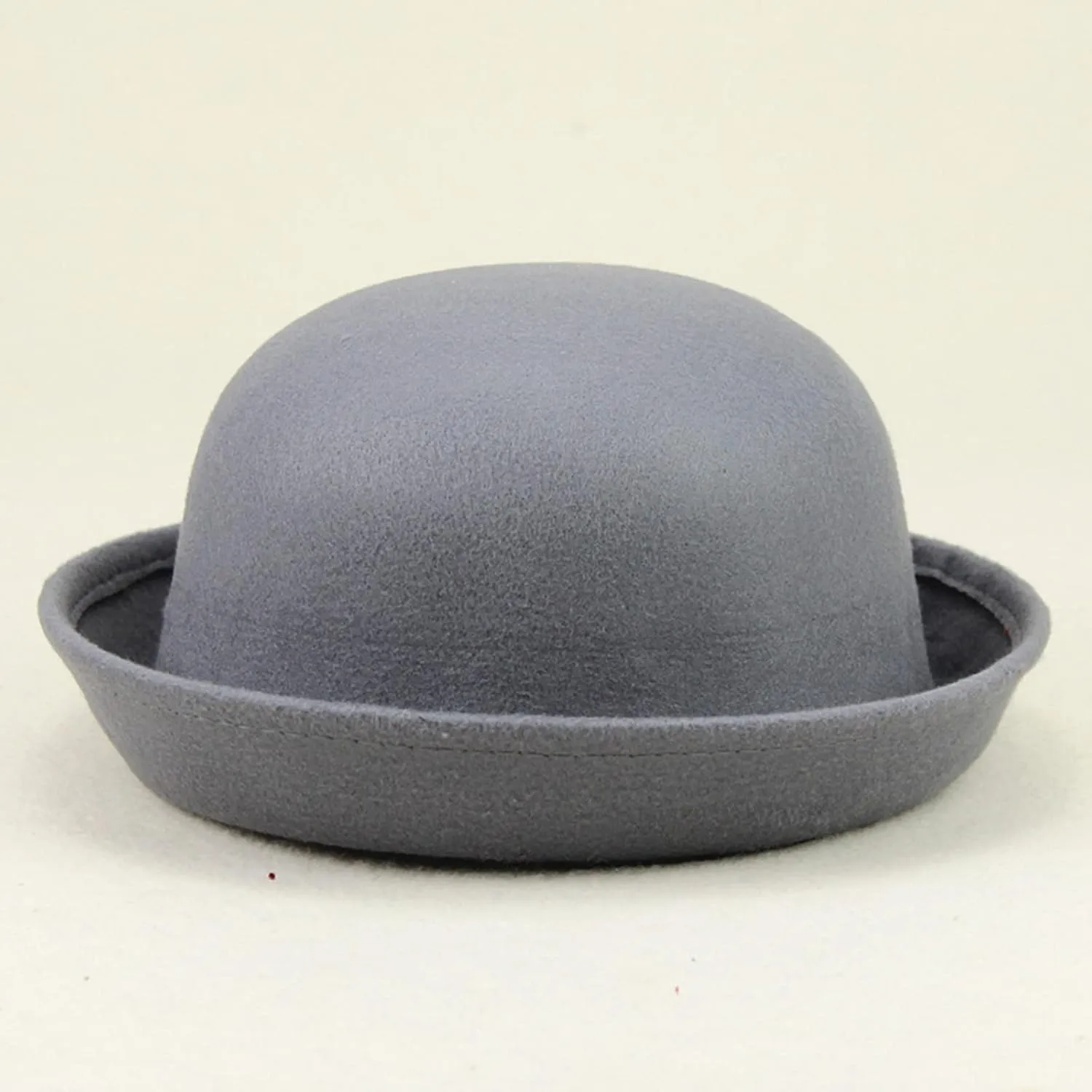 Womens Roll-up Brim Fedora Hat Elegant Adults Solid Hat Panama Bowler Bucket Hat Mens Summer hat for Unisex
