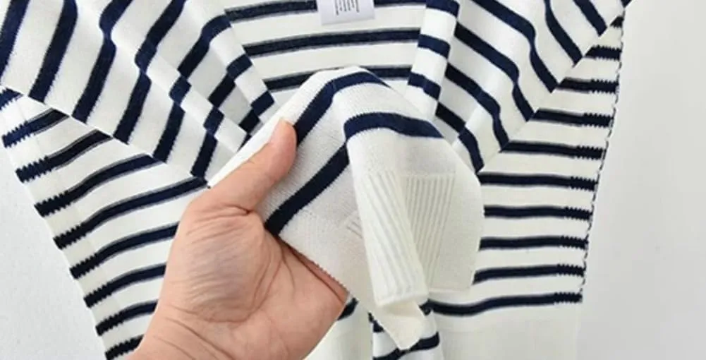 Womens Striped Pashmina Shawls and Wraps Knitted Sweater Casual Shawl Wraps Scarf Cardigan Cape Cashmere Shoulder Top