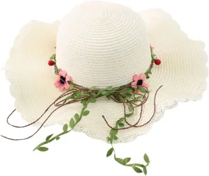 Womens Sun Hat Summer Classic Fedora Wide Brim Floppy Buckle Panama Hat Womens Wide Brim Straw Hat
