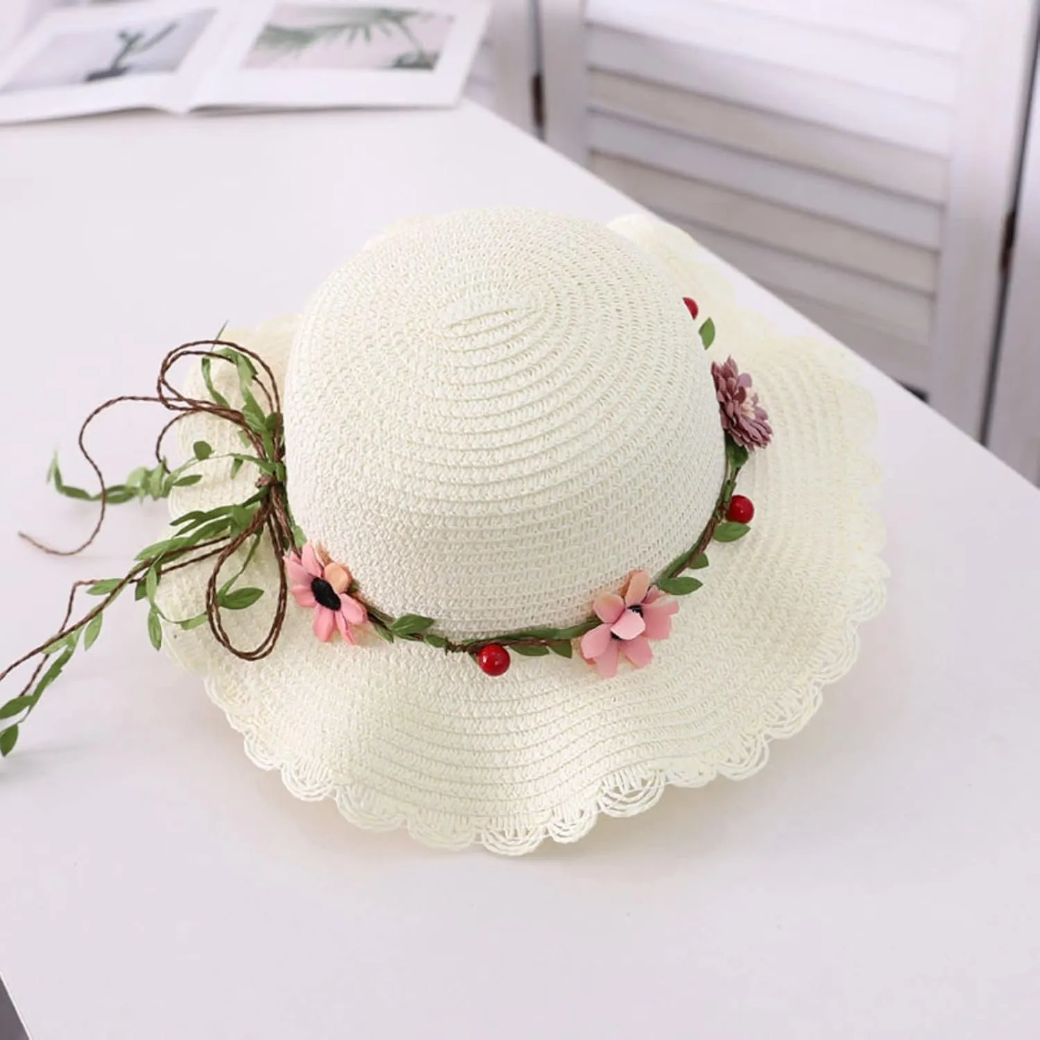Womens Sun Hat Summer Classic Fedora Wide Brim Floppy Buckle Panama Hat Womens Wide Brim Straw Hat