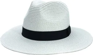 Women's Wide Brim Straw Panama Roll Up Hat Fedora Beach Vacation Sun Hat