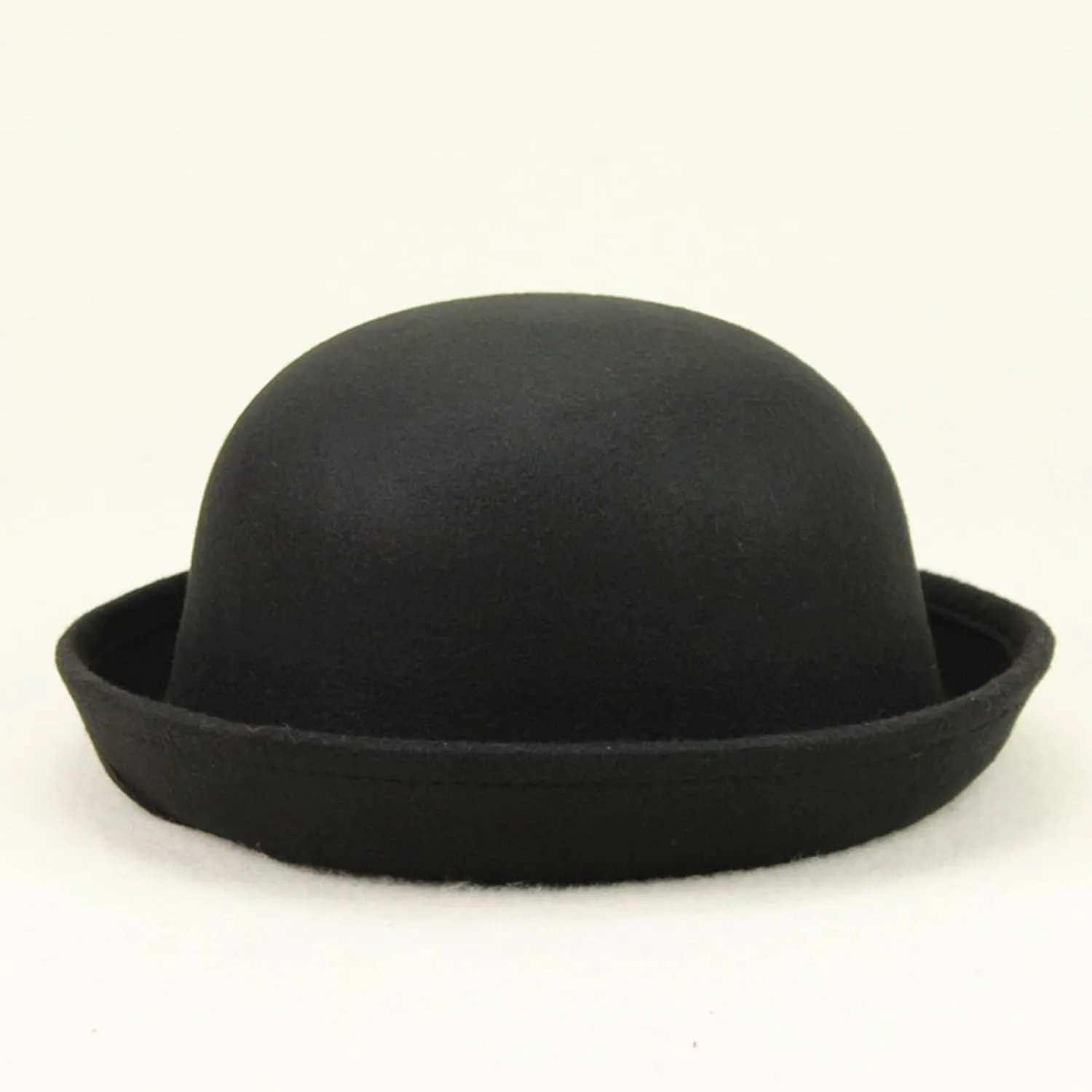 Women's Wool Flowers Church Bowler Hats Wool Cloche Fedora Hat Winter Warm Bucket Hat Ladies Church Party