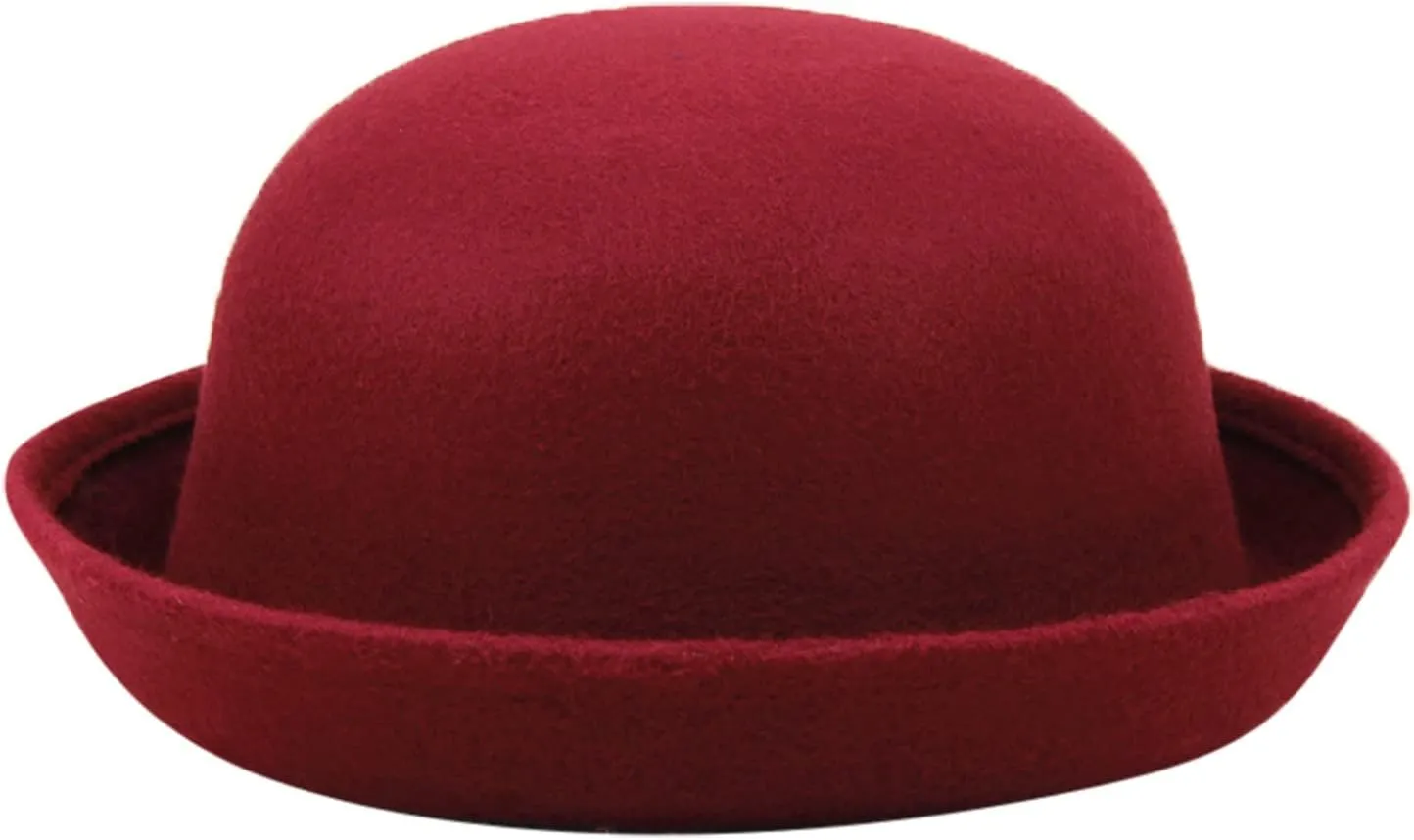 Women's Wool Flowers Church Bowler Hats Wool Cloche Fedora Hat Winter Warm Bucket Hat Ladies Church Party