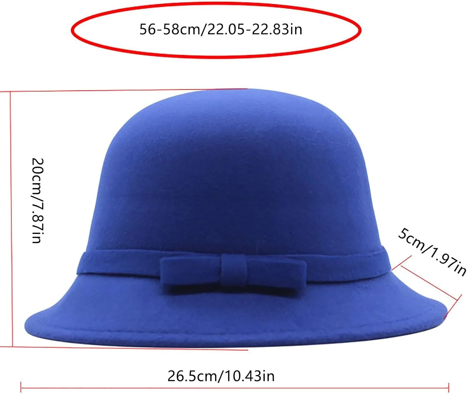 Woolen Fisherman's Hat Women's Autumn and Winter Casual Bowler Hat Wrapped Rim Flowers Fisherman's Bowler Hat Cap