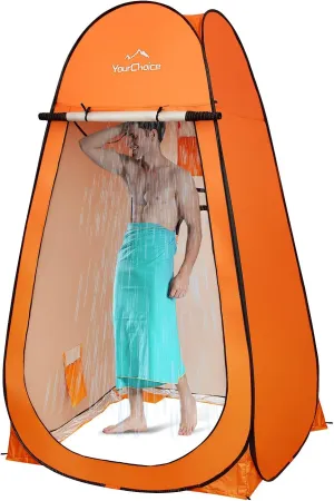 Your Choice XL Pop Up Privacy Shower Tent - Portable Changing Tent for Camping, Beach & Poolside - 82.6" Tall Double Storage Pockets & Carry Bag